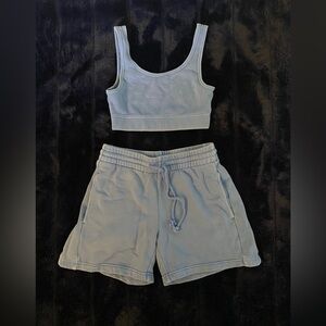 Aritzia Sweat Shorts Set